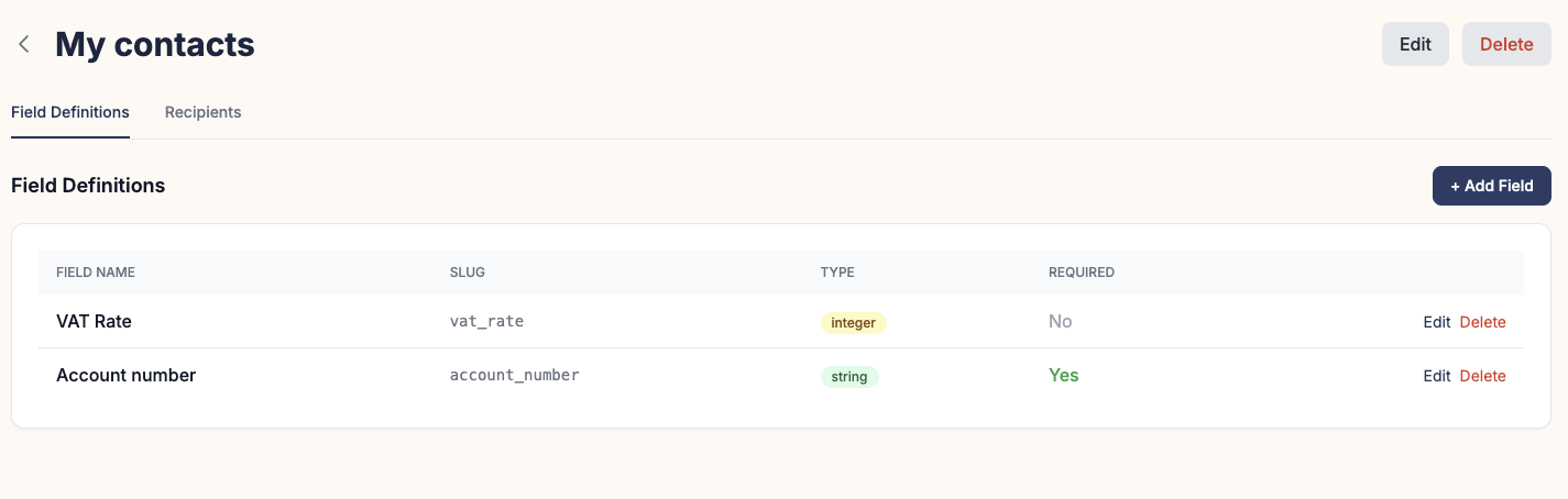 MailerBit schema-less custom fields — unlimited per-contact data variables for dynamic email personalization